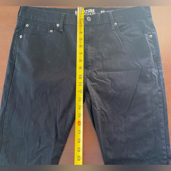 Levi Signature S37 Slim Men’s W38 L32 Black Jeans - Picture 6 of 16